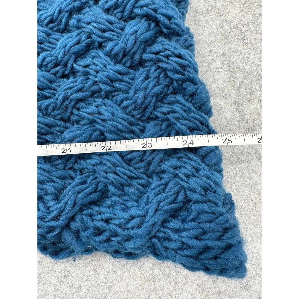 BASICO Infinity Scarf Simple Wear Chunky Knit Prussian Blue NWT Neck Warmer